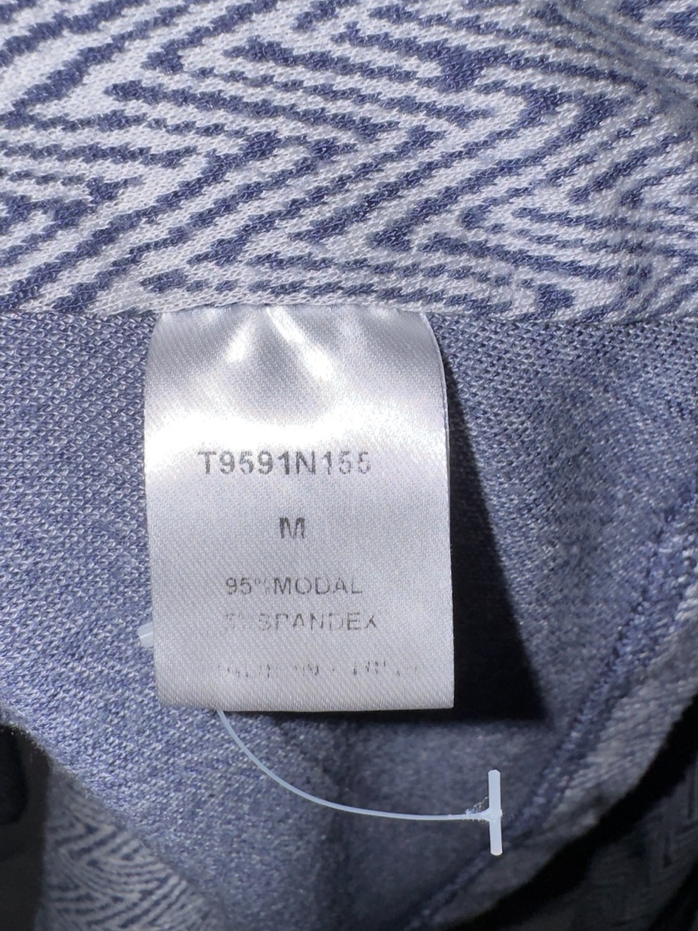 TART Collections Chevron Knit Blazer Jacket Medium Gray Blue Soft Stretch - Picture 13 of 15